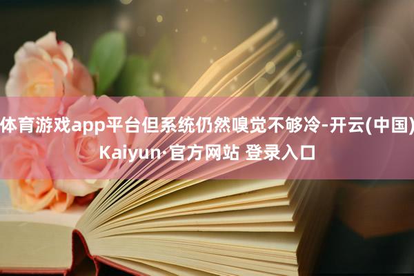 体育游戏app平台但系统仍然嗅觉不够冷-开云(中国)Kaiyun·官方网站 登录入口